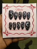 Galaxy Night Press-On Nails – Handmade Reusable Nail Set