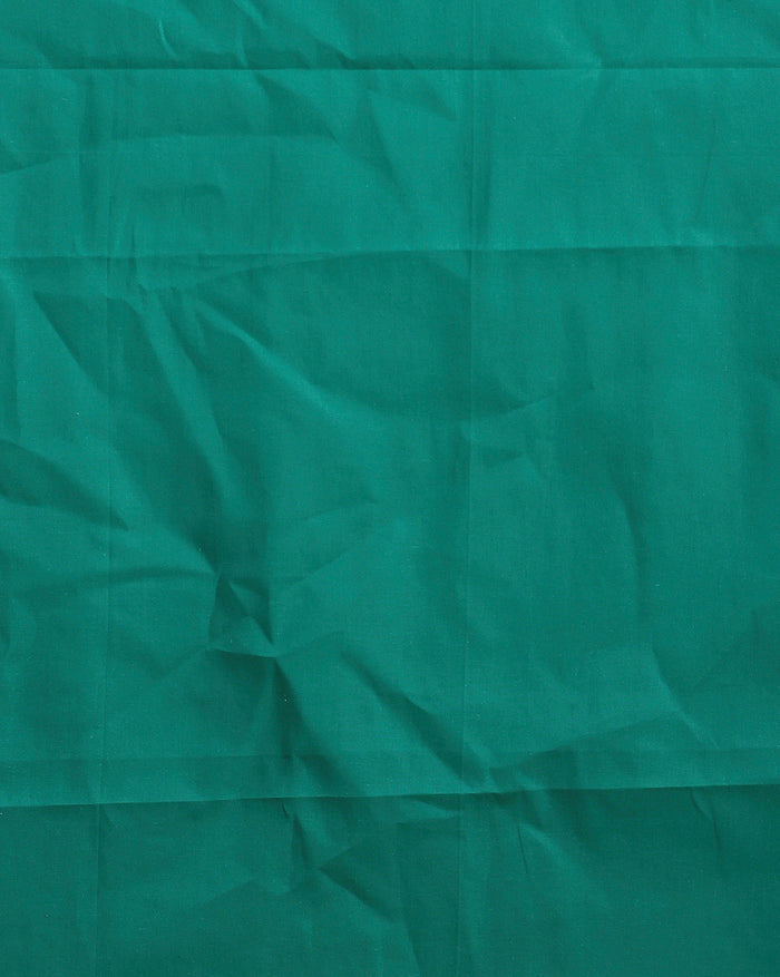 Glimmering Kota Doria Gota Patti Pine Green Suit (T+B+D)