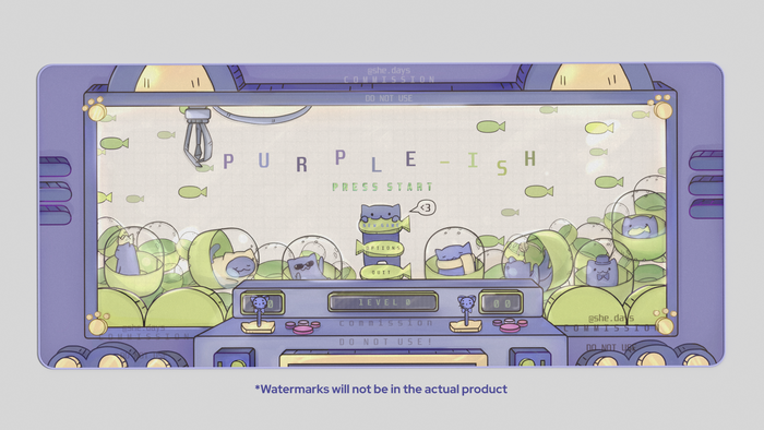 GMK Purple-ish Deskmats