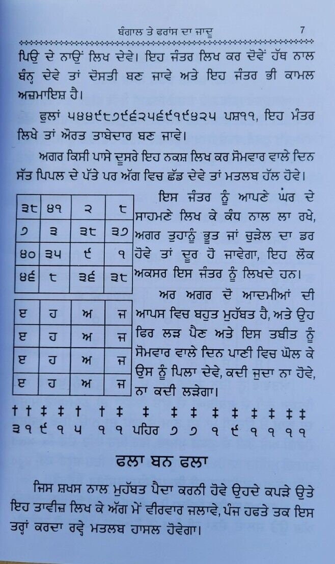Gorakh Sidhi Chamatkar Saniyasi Bawa ka Gutka Bengal France Magic Book Punjabi M