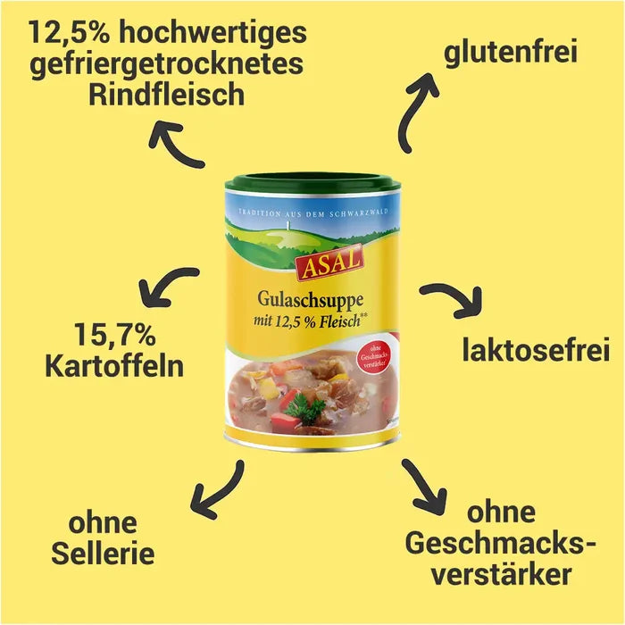 Gulaschsuppe mit 12% Rindfleisch
