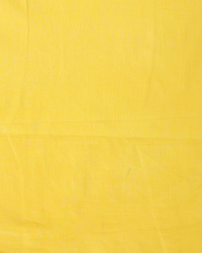 Gulmohar Slub Linen Vivid Yellow Unstitched Suit (T+B+D)