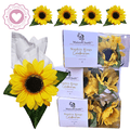 Maison Charlo | Set of 4 Sunflower Napkin Rings-0