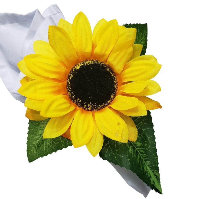 Maison Charlo | Set of 4 Sunflower Napkin Rings-2