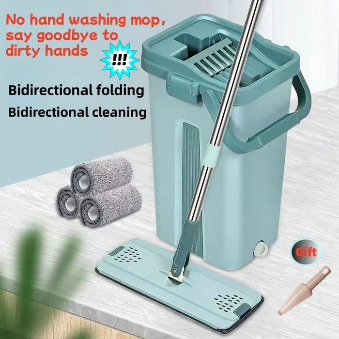 Flat Squeeze Mop & Bucket Set-1