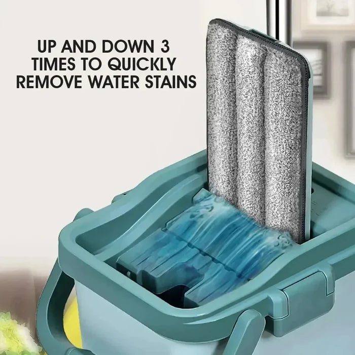 Flat Squeeze Mop & Bucket Set-4