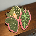 Hanging hand towel set botanical leaf