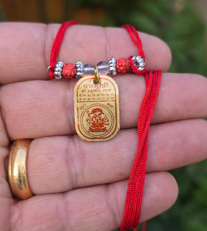Hindu Spiritual Kavach Protection Nazar Pendant Necklace Siddha Sacred Amulets CC52