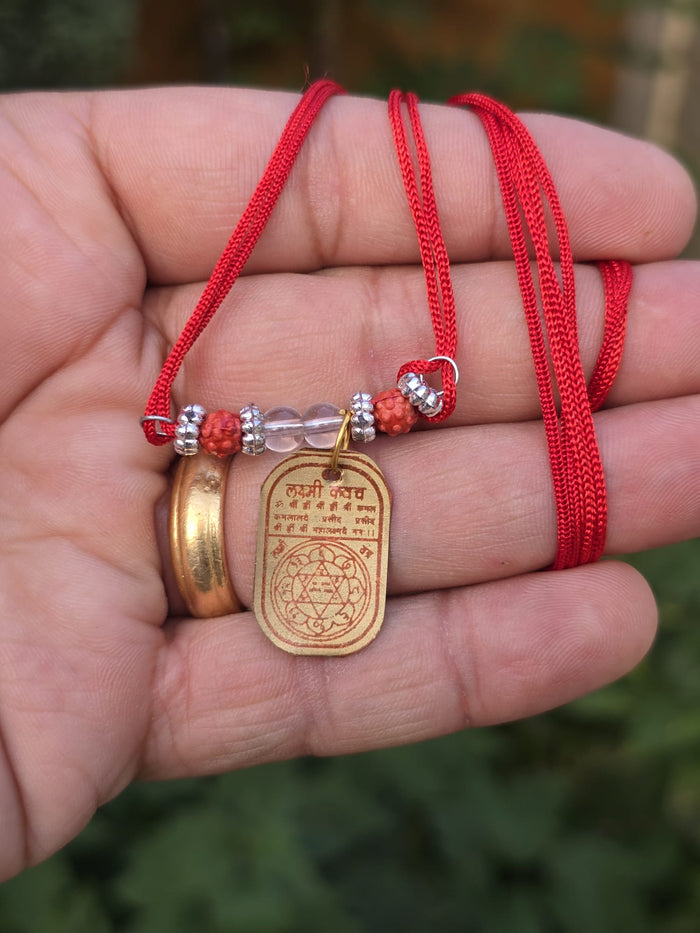 Hindu Spiritual Kavach Protection Nazar Pendant Necklace Siddha Sacred Amulets CC52