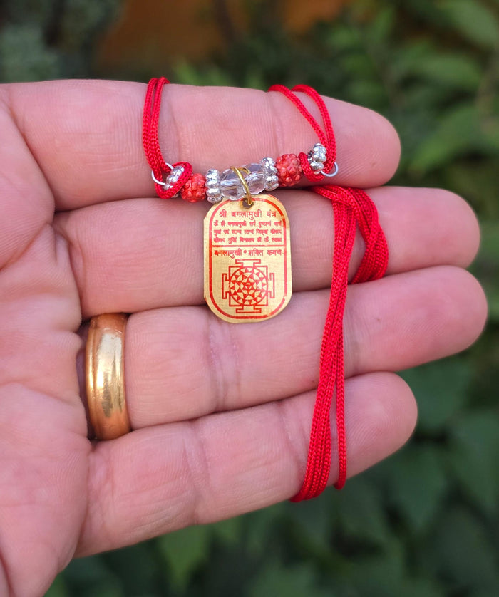 Hindu Spiritual Kavach Protection Nazar Pendant Necklace Siddha Sacred Amulets CC52