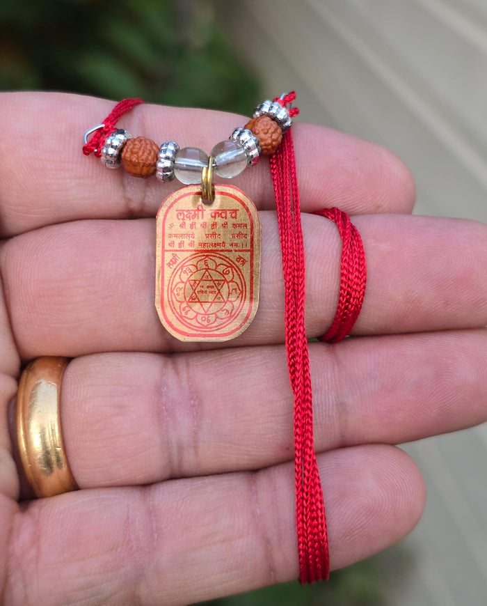 Hindu Spiritual Kavach Protection Nazar Pendant Necklace Siddha Sacred Amulets CC52