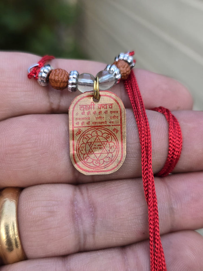 Hindu Spiritual Kavach Protection Nazar Pendant Necklace Siddha Sacred Amulets CC52