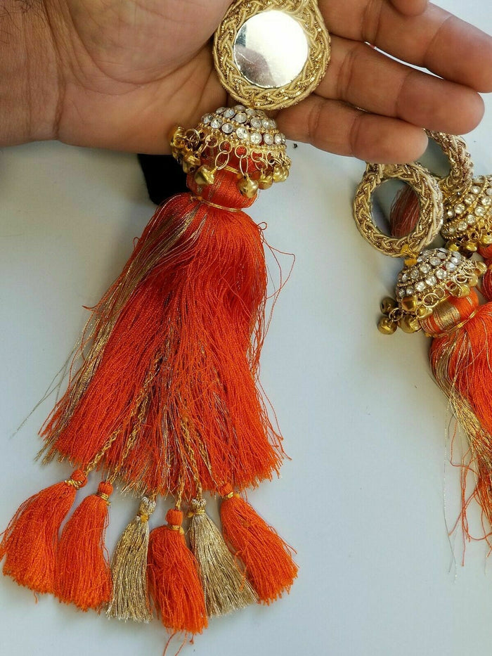 Indian Punjabi Pranda Mehndi Jagoo Mirror Bridal Patiala Paranda Hair Braid A34