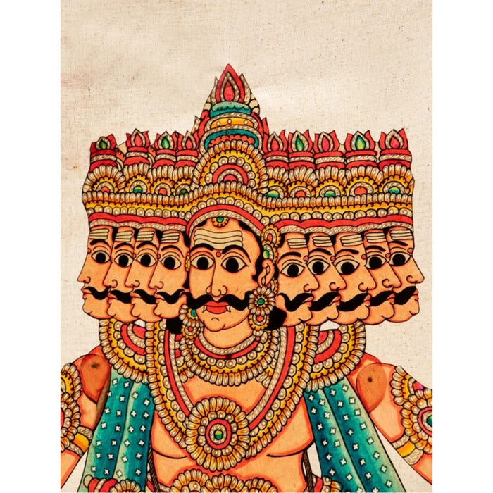 Multicolor Handcrafted Leather Ganesha Painting
-Indiehaat