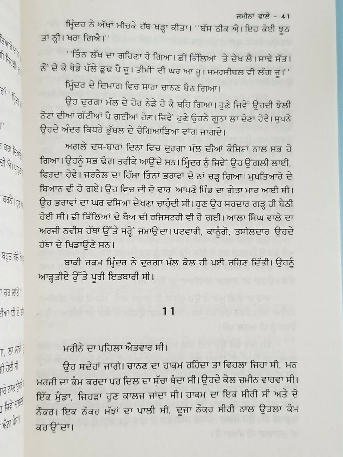 Jameena Wale Novel Ram Saroop Ankhi Punjabi Gurmukhi Literature Panjabi Book B6