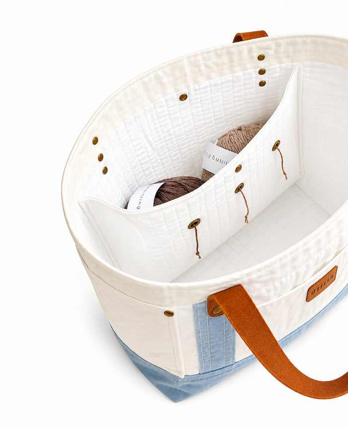 Jumbo Maker Project Tote - Shell/Morning Tide