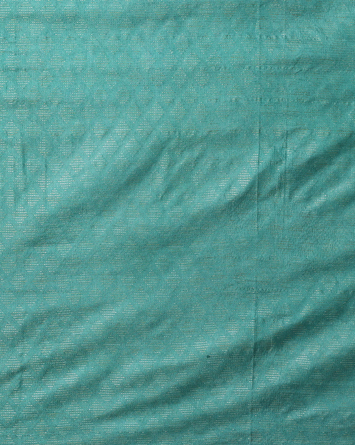 Katan Silk Color-Rich Handcrafted Green Suit (T+B+D)