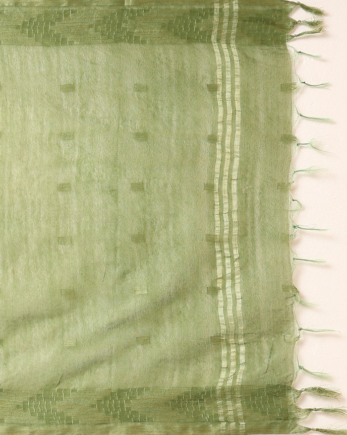 Katan Silk Eclipsing Handcrafted Green Suit (T+B+D)