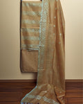 Katan Silk Eclipsing Handcrafted Mustard Suit (T+B+D)