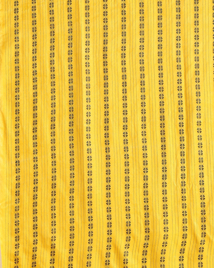 Katan Silk Expressive Handcrafted Yellow Suit (T+B+D)