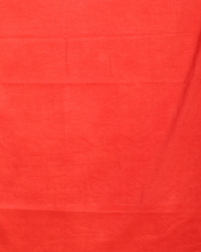 Katan Silk Reflective Handcrafted Red Suit (T+B+D)