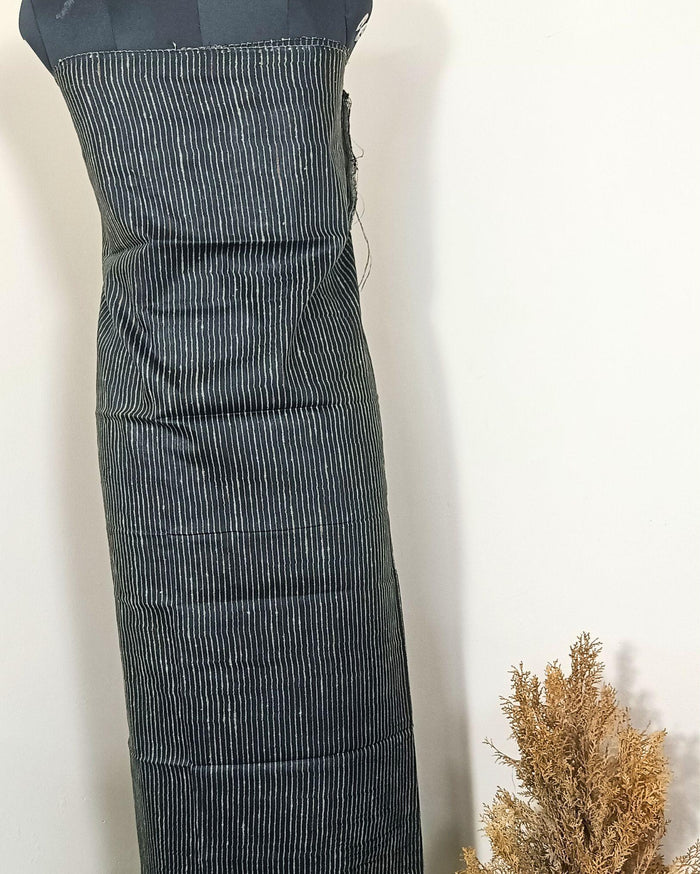 Katan Silk Suit Black (Top+Bottom) with Shibori Dyed Dupatta