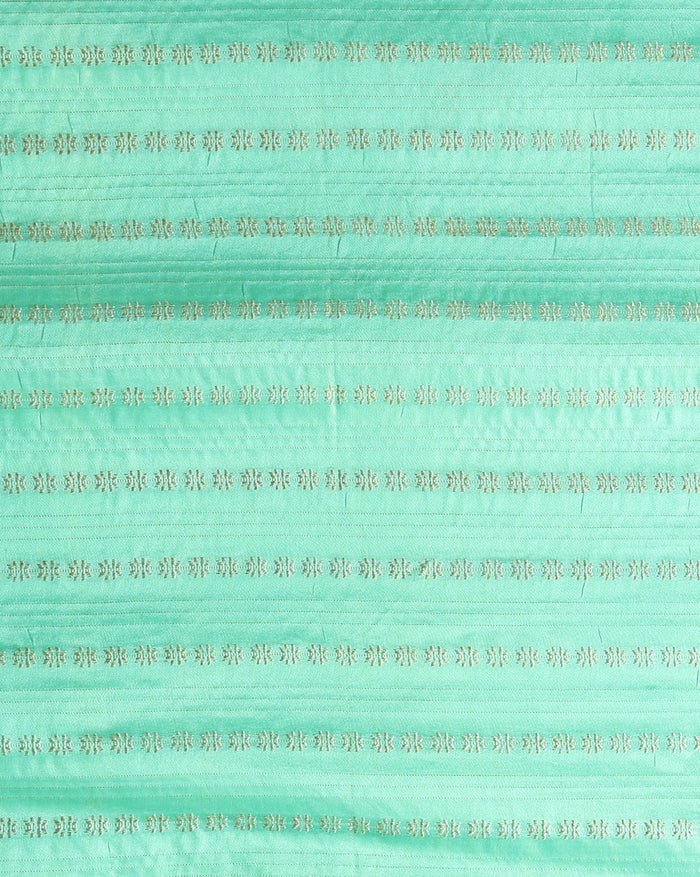 Katan Silk Tranquil Handcrafted Green Suit (T+B+D)