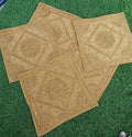 Indiehaat | Artisan Brown Cotton Cushion Covers Mirror Work