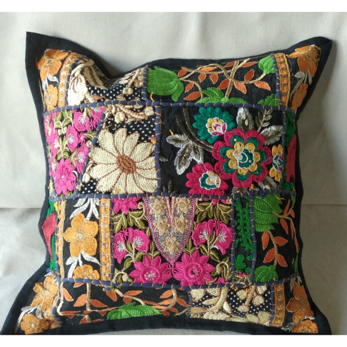 Indiehaat | Khamma Ghani Bohemian Cotton Kantha Cushion Covers