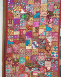 Indiehaat | Elegant Kambadiya Red Wallhanging/Tablecloth