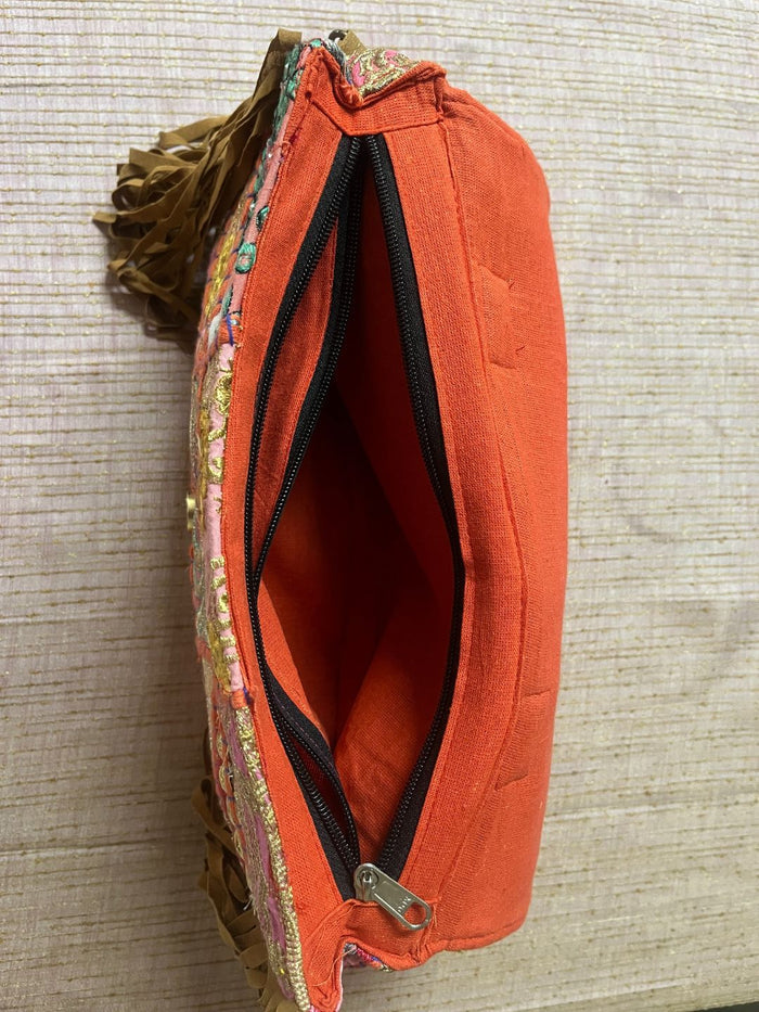 Khamma Ghani Kambadiya Rich Brown Sling Bags