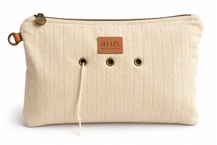 Knitting Organiser Pouch - Medium - Sandstone