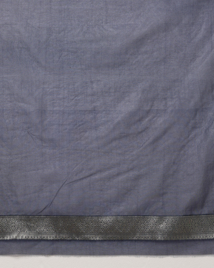 Kota Banarasi Silk Saree Violet Handcrafted
