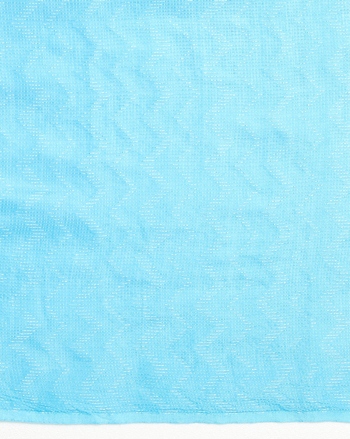 Kota Silk Saree Sequence Pallu & Zig-Zag Design