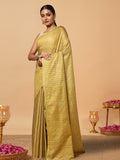 Kota Staple Silk Kantha Pallu Green Saree