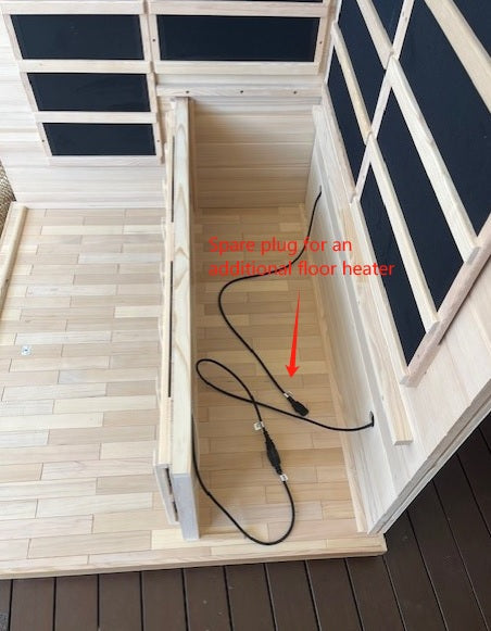 Kylin 1 Person Sauna Additional Low EMF Foot Heater KF011 (K8106)