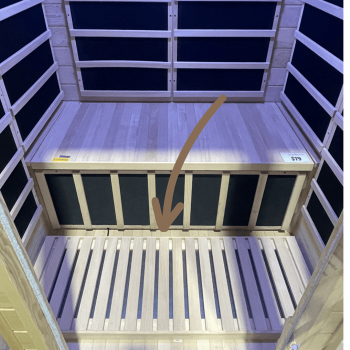 Kylin 2 Person Sauna Additional Ultra Low EMF Foot Heater (K8203, K8204)