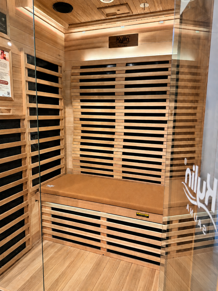 Kylin Sauna Bench Seat Cushion for 2 person sauna- 107*42*5 - Brown