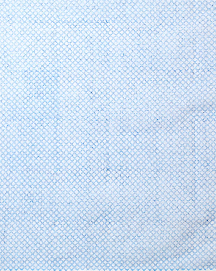 Lehariya Kota Doria Blue Suit (Top+Dupatta+Bottom)