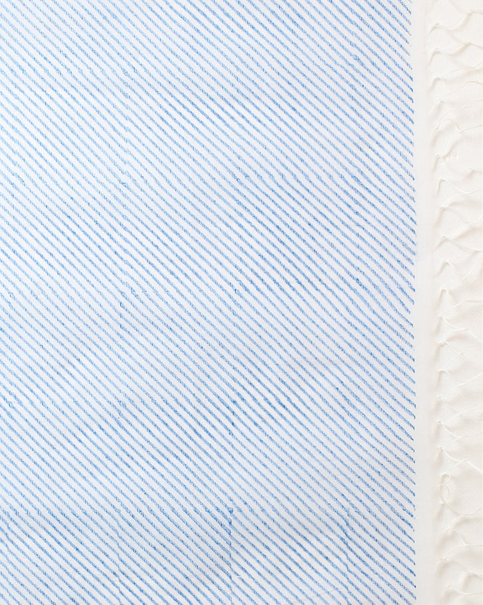 Lehariya Kota Doria Blue Suit (Top+Dupatta+Bottom)