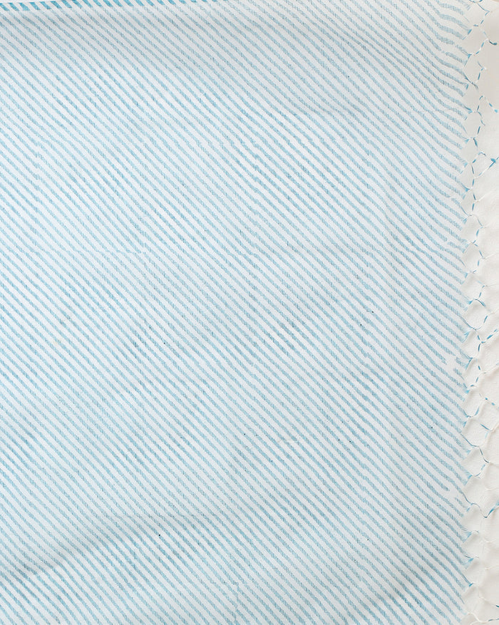 Lehariya Kota Doria Light Blue Suit (Top+Dupatta+Bottom)