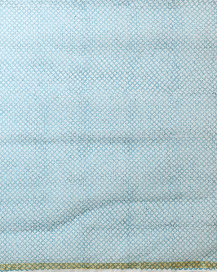 Lehariya Kota Doria Light Blue Suit (Top+Dupatta+Bottom)
