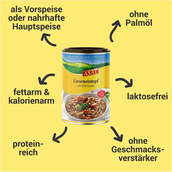 Linseneintopf fettarm & proteinreich
