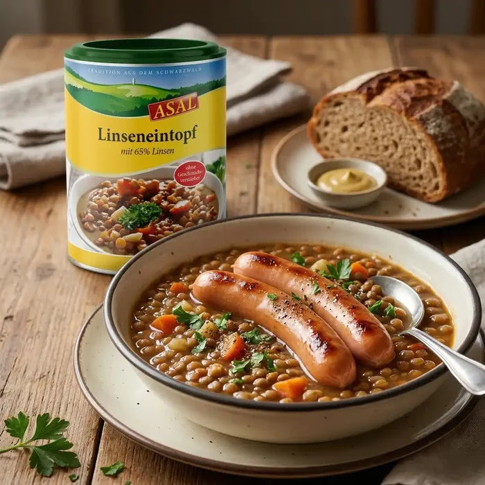 Linseneintopf fettarm & proteinreich