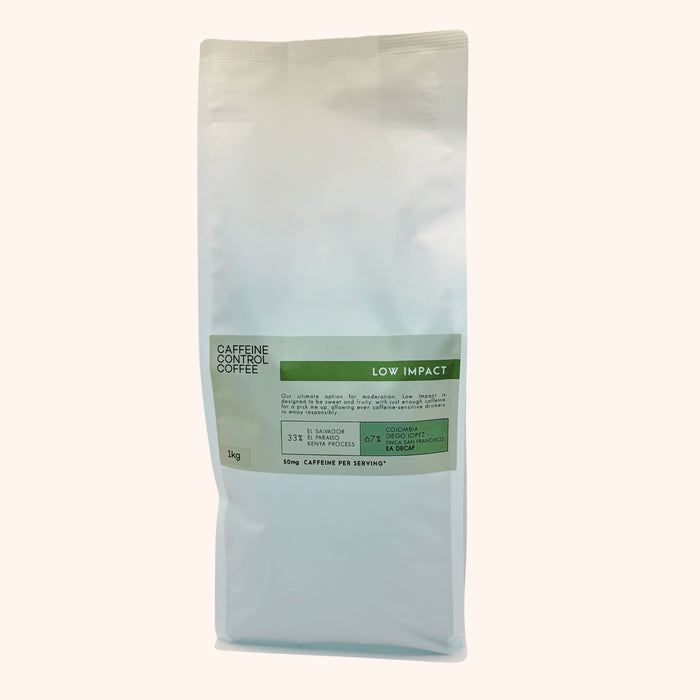Low Impact Espresso : Low Caffeine / Medium-Dark Roast