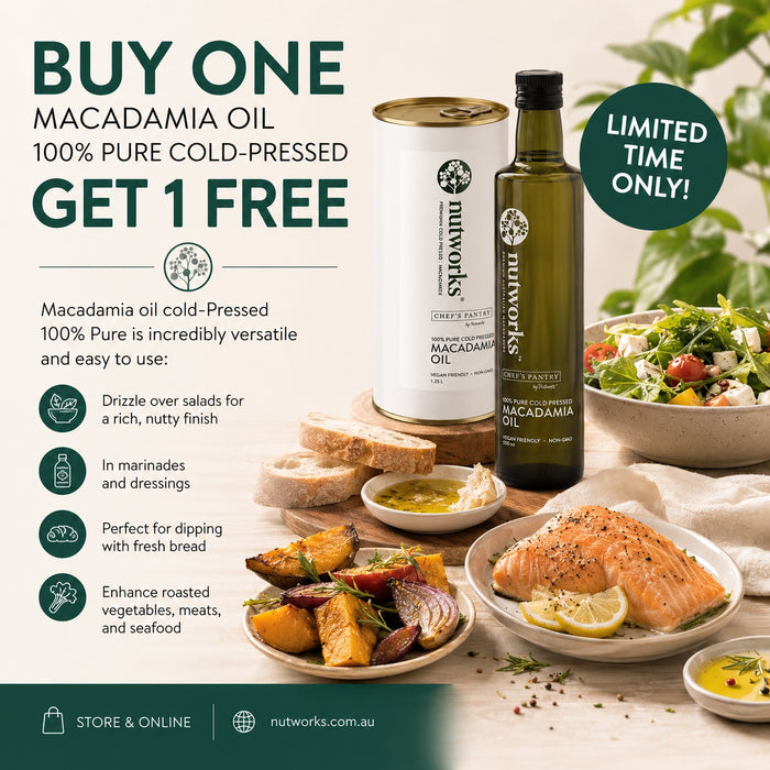 Macadamia Oil 1.25L (Tin) BOGO
