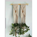Macrame Set Of 2 Plant Holder 
Size: 30" Long-Indiehaat