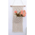Macrame Wall Hanging White Showpiece-Indiehaat