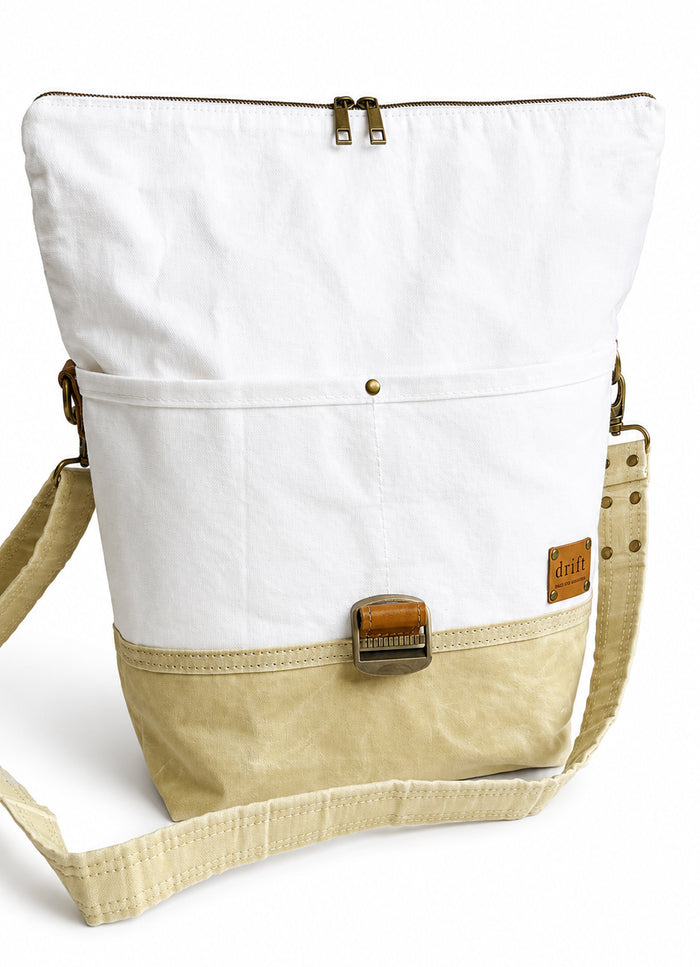 Maker's Rolltop Project Bag - Sage & Shell