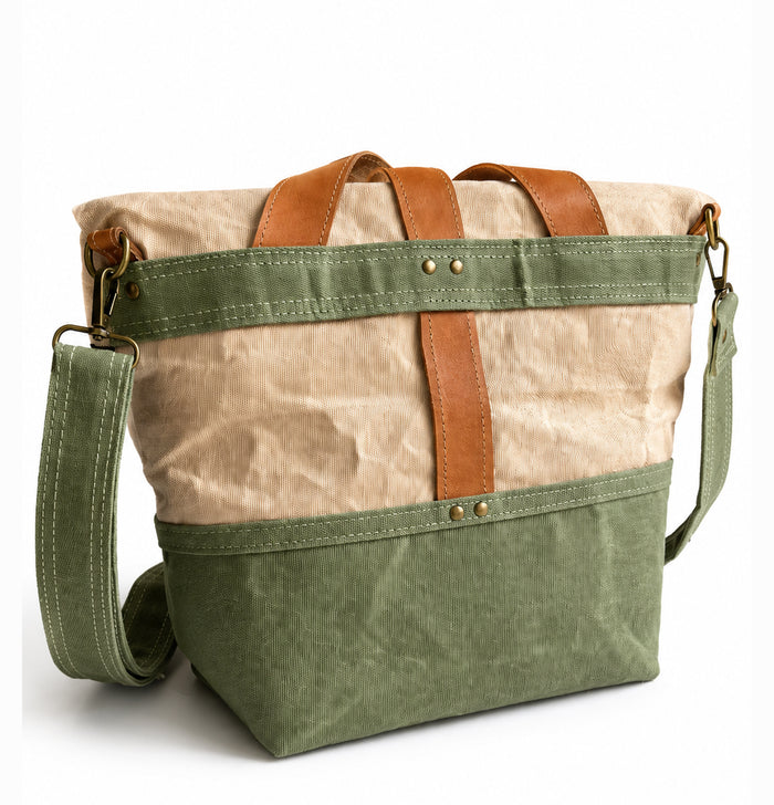 Maker's Rolltop Project Bag - Sandstone & River Gum
